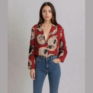 Tennis Red Blazer Size Small